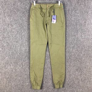 Springfield Joggers Pants Men's 28x32 Eur 46 NWD Green Stretch Drawstring